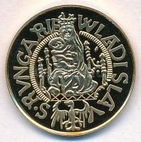 DN "Magyar aranypénzek utánveretben - II. Ulászló aranyforint" aranyozott Ag emlékérem tan...