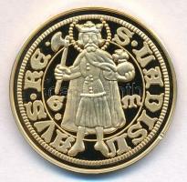 DN "Magyar aranypénzek utánveretben -  Mária aranyforint" aranyozott Ag emlékérem tanúsítv...