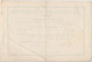 Budapest 1923. "Kékkuti Gyógy- és Ásványvíz Részvénytársaság" részvényutalvány 25.000K-ról...