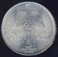 NSZK 1971. 5M Ag "Albrecht Dürer" T:2+