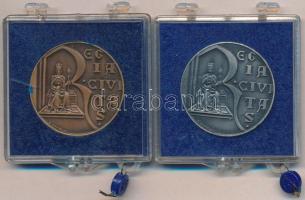 Somorjai László (1949-) DN "Székesfehérvár" Br emlékérem, plombált plasztiktokban (32mm) +...