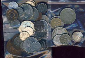 Svédország 1940-es évektől vegyes forgalmi tétel, benne 7db Ag, összesen 62db T:1,2,3