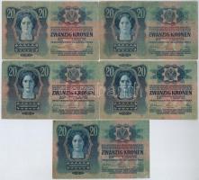1913. 20K (5x) T:III,III-