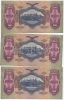 1930. 100P (3x) sorszámkövetők T:I-
Adamo P17