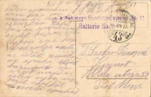 6 db régi I. világháborús katonai motívumlap / 6 pre-1945 WWI K.u.K. military motive cards