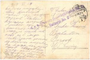 6 db régi I. világháborús katonai motívumlap / 6 pre-1945 WWI K.u.K. military motive cards