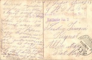 6 db régi I. világháborús katonai motívumlap / 6 pre-1945 WWI K.u.K. military motive cards