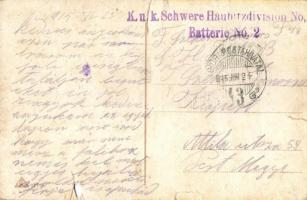 6 db régi I. világháborús katonai motívumlap / 6 pre-1945 WWI K.u.K. military motive cards