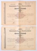 Budapest 1908. "Kisbirtokosok Országos Földhitelintézete" 4 1/2%-os záloglevele 2000K-ról,...