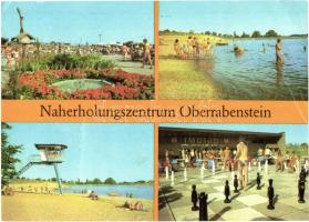 19 db MODERN német (NDK) városképes lap, a legtöbb szabadtéri nagysakk motívummal / 19 MODERN German...