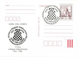 42 db MODERN sakk motívumlap, nemzetközi sakkszövetségek és sakkversenyek / 42 MODERN chess motive c...