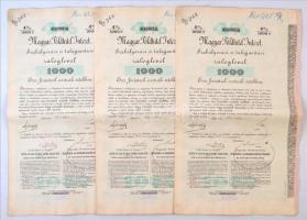 Budapest 1895. "Magyar Földhitel Intézet szabályozási és talajjavítási" 4%-os záloglevél 1...