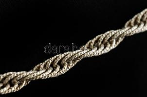 Ezüst(Ag) walles nyaklánc, jelzett, h: 45 cm, nettó: 25,1 g