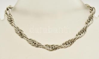 Ezüst(Ag) walles karkötő, jelzett, h: 18 cm, nettó: 10,3 g