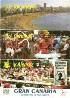 6 db MODERN sakk motívumlap, szimultánok képeslapokon / 6 MODERN chess motive cards, simultaneous ch...