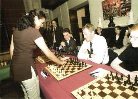 6 db MODERN sakk motívumlap, szimultánok képeslapokon / 6 MODERN chess motive cards, simultaneous ch...