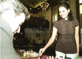 6 db MODERN sakk motívumlap, szimultánok képeslapokon / 6 MODERN chess motive cards, simultaneous ch...