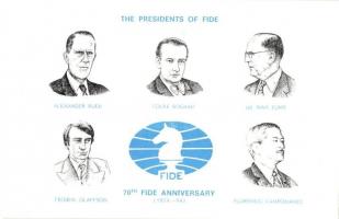 5 db MODERN sakk motívumlap, Nemzetközi Sakkszövetség / 5 MODERN chess motive cards, FIDE (Fédératio...