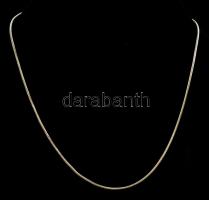 Ezüst(Ag) kígyó nyaklánc, jelzett, h: 40 cm, nettó: 6,1 g