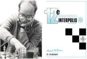 9 db MODERN sakk képeslap a 12. Interpolis versenyről / 9 MODERN chess postcards from the 12th Inter...