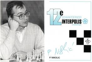 9 db MODERN sakk képeslap a 12. Interpolis versenyről / 9 MODERN chess postcards from the 12th Inter...