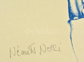 Németh Nelli (?-): C-printek, 5 db. Szignált. 1. Írisz és Erosz. 2 db. M: 40 x 30 cm. 2. Zenebohóc. ...