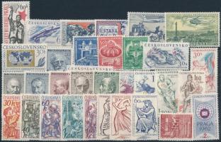 1960-1961 32 klf bélyeg, közte sorok, 1960-1961 32 stamps