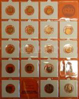 Hollandia "Julianna" gyűjtemény 1948-80. 1c (33 klf), 5c (32 klf), 10c (30 klf), 25c (29 k...