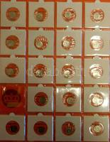 Hollandia "Julianna" gyűjtemény 1948-80. 1c (33 klf), 5c (32 klf), 10c (30 klf), 25c (29 k...