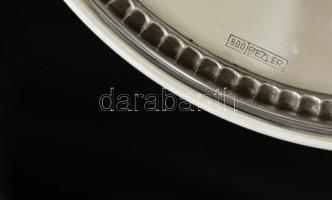 Ezüst(Ag) gyertyatartó, jelzett, m: 6,8 cm, nettó: 56,7 g