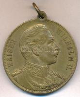 Német Birodalom DN "II. Vilmos császár"  Cu medál füllel, szalag nélkül (38mm) T:2 German Empire ND "Emperor Wilhelm II" Cu medal with ear, without ribbon (38mm) C:XF