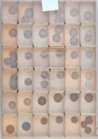 Svájc 1881-1971. Vegyes fémpénz tétel két tálcán, közte 1939-1958. 1Fr Ag (3xklf) T:2,2-
Switzerlan...