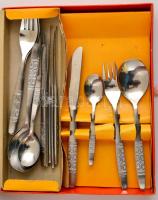 24 darabos étkészlet, rozsdamentes, saját dobozában, jó állapotban