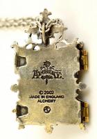 Alchemy angol fém medál, berakással, lánccal, h: 55 cm, 5,5×3,5×1,5 cm