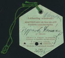 1935 Tiszteletjegy az úrlovasok Szövetkezete adott évi versenyeire