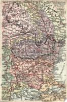 Östliche Kriegsschauplatz 7. Rumänisch Kriegsschauplatz / WWI Military map of the Romanian theatre of war (EM)