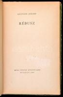 Grätzer József: Rébusz. Bp., 1960, Móra. Kiadói illusztrált kopottas borítóval, de belül jó állapotb...