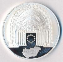 2003. "Magyarország csatlakozása az Európai Unióhoz" Ag emlékérem tanúsítvánnyal, dísztokb...
