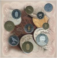 1998. 50f-200Ft (10xklf) forgalmi sor dísztokban + 1998. 100Ft alpakka "1848-1849. Szabadsághar...