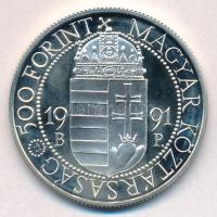 1991. 500Ft Ag "II. János Pál pápa látogatása" tanúsítvánnyal T:1-(PP) patina
Adamo EM120