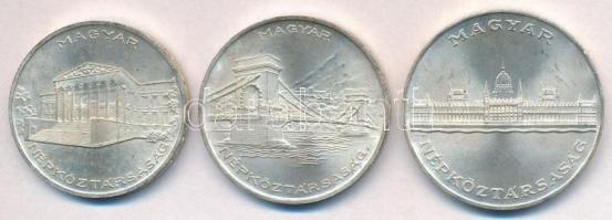 1956. 10Ft + 20Ft + 25Ft Ag "Tízéves a Forint" sor T:1-,2
Adamo EM4, EM5, EM6