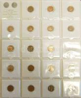 Hollandia "Julianna" gyűjtemény 1948-2001. 1c (33 klf), 5c (20 klf), 10c (16 klf), 25c (5 klf), 1G Ag (2 klf), 2 1/2G (3 klf) T:1,2,3 (kevés) Gyűrűs berakóban, előnyomott lapokkal!