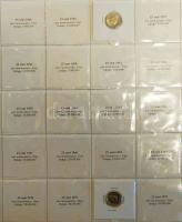 Hollandia "Julianna" gyűjtemény 1948-2001. 1c (33 klf), 5c (20 klf), 10c (16 klf), 25c (5 ...