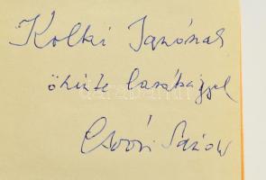 Csoóri Sándor: Faltól falig. Bp., 1969. Magvető. Kiadói egészvászon kötésben. A szerző által dedikál...