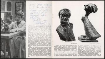 Kunvári Lilla (1897-1984)  szobrász és éremművész  katalógusa, 1978. Fényes Adolf terem, benne 12 Pe...