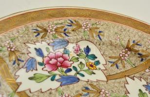 cca 1900 Herendi Cubash mintás talpas tányér, kézzel festett (koronás), jelzett, hibátlan, d: 20,5 c...