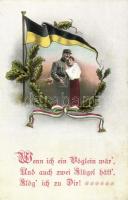 WWI Viribus Unitis propaganda card, flags