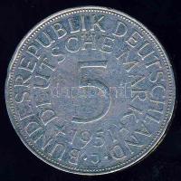 NSZK 1951J 5DM Ag T:2-/3