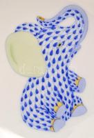 Herendi Fanfan PVHB pikkelymintás állatos gyerek tálka és bögre, kézzel festett, jelzett, hibátlan, ...