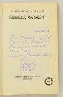 Domokos Mátyás-Lator László: Versekről, költőkkel. Bp., 1982, Szépirodalmi. Kiadói egészvászon kötés...